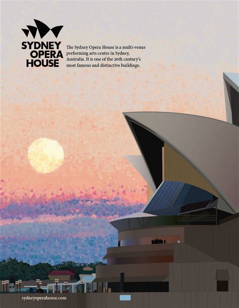 Sydney Opera House Travel Poster On Behance