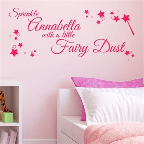 Personalised Sprinkle With Fairy Dust Wall Sticker Decals