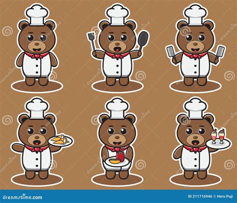 Bear Chef Logo Mascot Vector 192828902