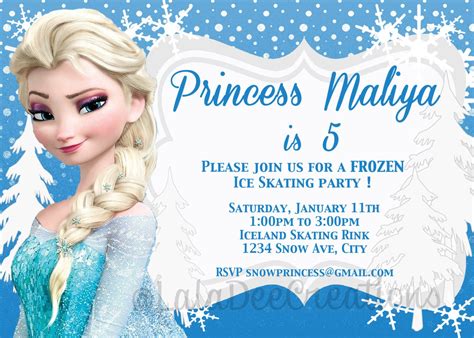Frozen Printable Editable Birthday Invitations Free Frozen Invitations