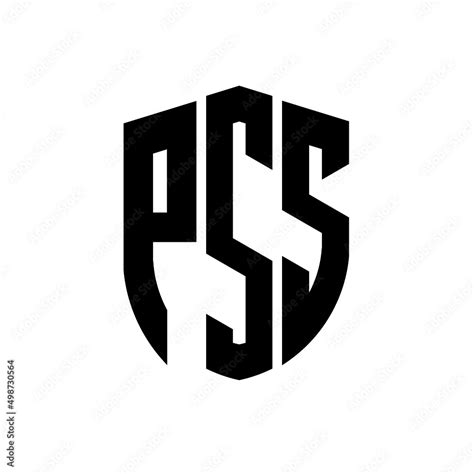 Pss Letter Logo Design Pss Modern Letter Logo With Black Background