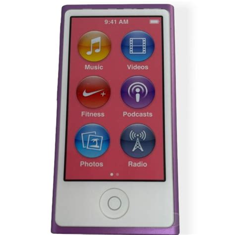 Apple Ipod Nano 7th Gen 16gb Purple Mp3 Player Used Very Good