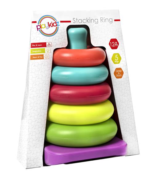 Playkidz Rainbow Stacking Rings Educational Toy And Sensory Stacking