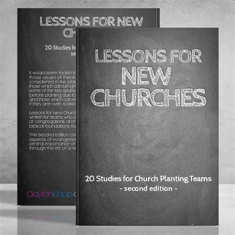 Lessons For New Churches 2nd Edition Clayton Fopp