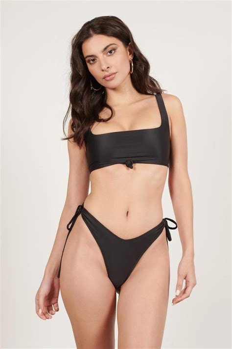 Tobi Bikinis Womens So Solid Black Bikini Set Black ⋆ Theipodteacher