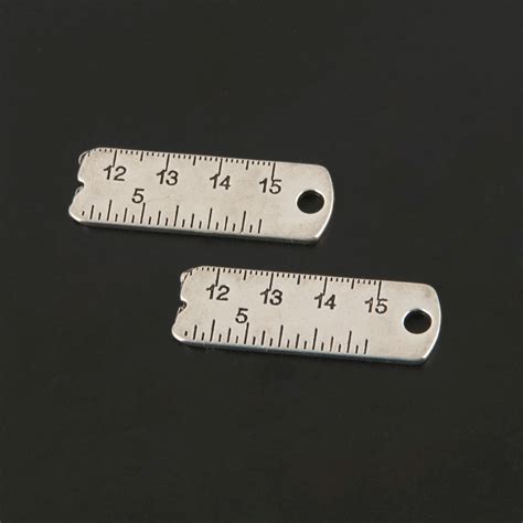 30pcs Charms Ruler Mathematics Connector Silver Color Pendant For Fit