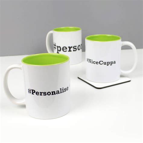 Personalised Hashtag Social Media Mug By For The Love Of Geek
