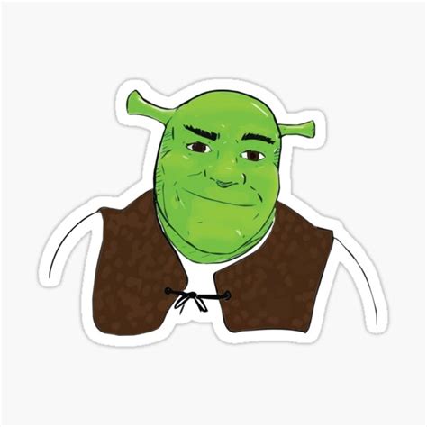 Shrek Sticker For Sale By Generalaladeen Redbubble