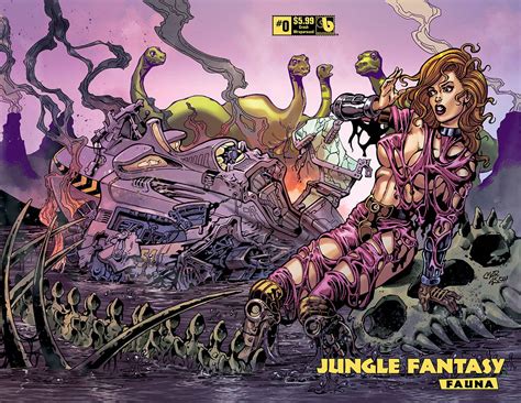 Jungle Fantasy Fauna Crash Wrap Cover Fresh Comics