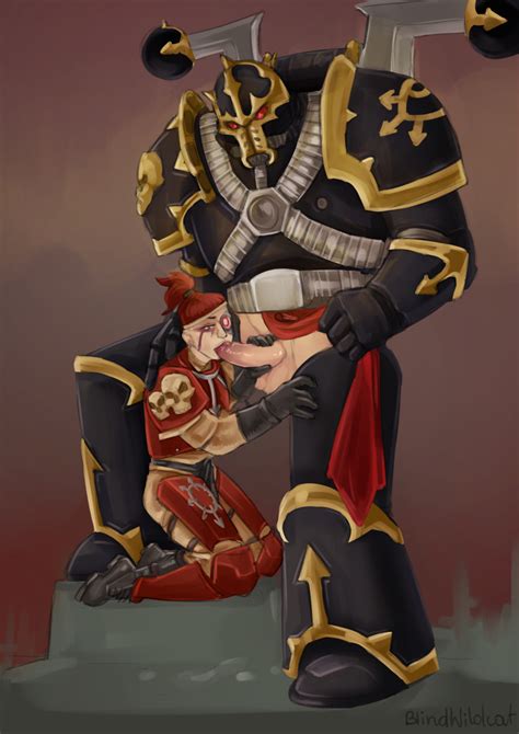 Rule 34 Blindwildcat Blowjob Chaos Warhammer Chaos Space Marine Clothed Sex Cultist Hand On
