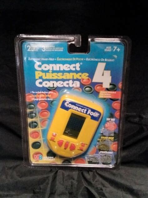 Connect Four 4 Electronic Handheld Game Milton Bradley 1999 For Sale