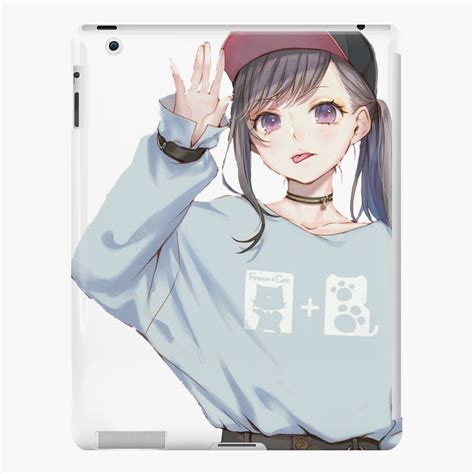 Anime Girl Aesthetic Hoodie Ipad Case And Skin By