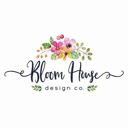 Business Pretty Floral Premade Names Logos Flower