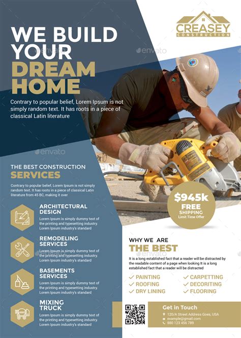 Free Construction Flyer Template Word