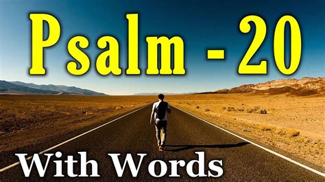 Psalm 20 The Day Of Trouble With Words Kjv Youtube
