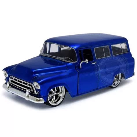 Miniatura Chevy Suburban Custom Azul Jada Parcelamento Sem