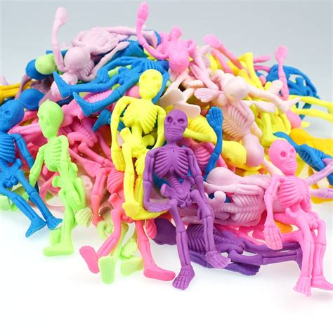 10pcs Soft Mini Skeleton Model Anti Stress Decorative Toy Halloween