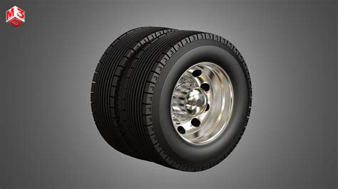 Fire Truck Tires And Rims Specified For 3d Printing Orders 3d Model