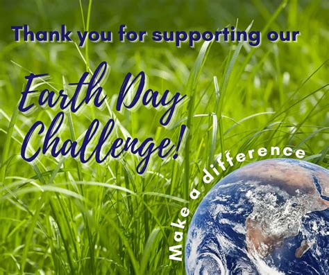 Thank You For Supporting Our Earth Day Challenge Burlingtongreen