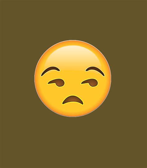 Emoji Unamused Face Unimpressed Meh Cool Bored Funny Frown Digital Art