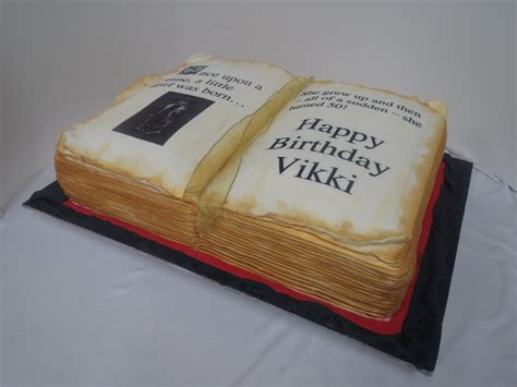 Birthday Book Cake Three Sweeties