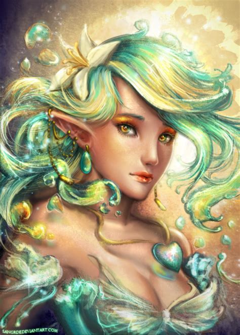 Rainbow Sea Elf By Sangrde On Deviantart