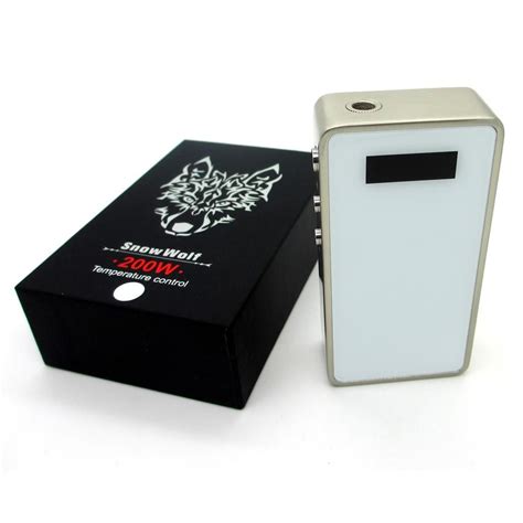 Asmodus Snow Wolf 15 200w Tc Box Mod White Box Mods Snow Wolf