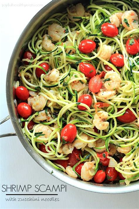 Bring large pot of salted water to a boil. Shrimp Scampi with Zucchini Noodles | Easy Gluten Free ...