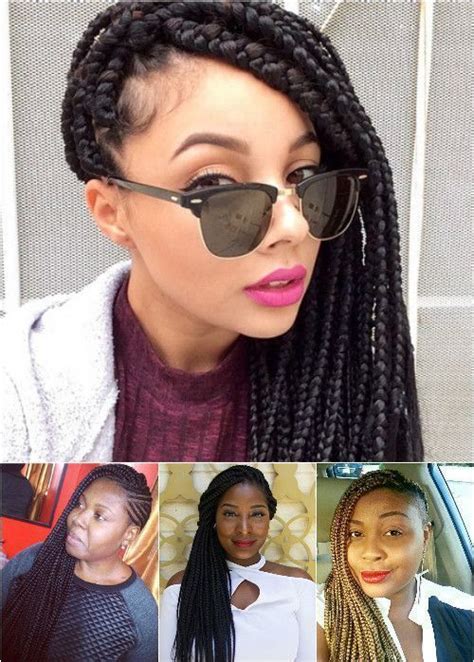Side Swept Hairstyles For Box Braids Box Braids Hairstyles Side