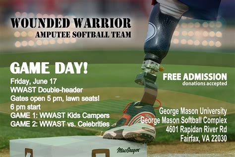 Wounder Warrior Amputee Softball Team Coming To George Mason University