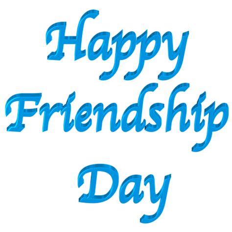 The word happy friendship day basically means happy friendship day. Happy Friendship Day - Shiny Blue 3d Text Clip art with ...