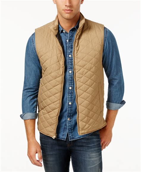 Weatherproof Vintage Men S Quilted Vest Classic Fit Quilted Vest Mens Big And Tall Vintage Men