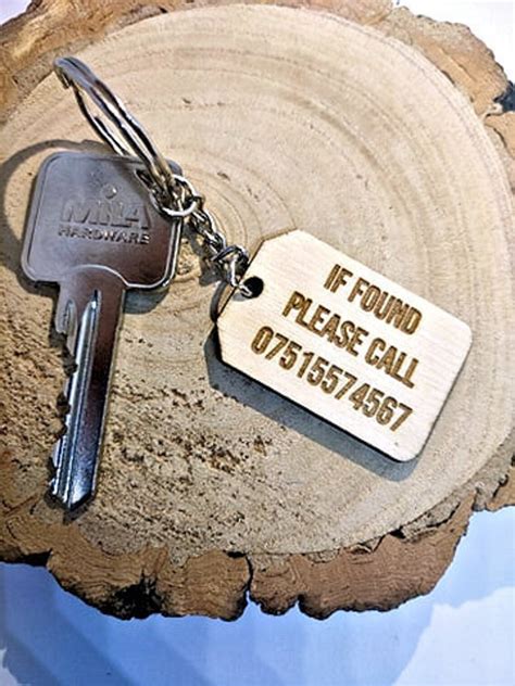 Personalised Lost Keys Keyring Prevent Lost Keys Suitcase Etsy