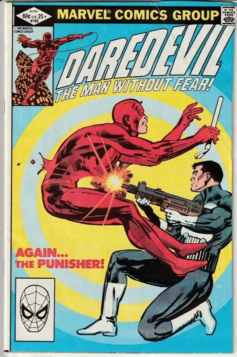 Daredevil 183 First Meeting Between Daredevil And Punisher Ebay