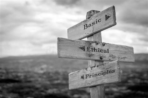 Basic Ethical Principles Text Quote Stock Photo Image Of Business