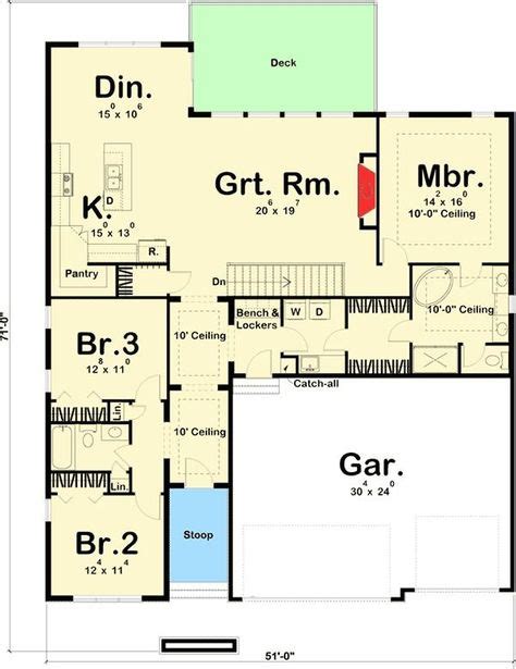 Plan 62547dj 3 Bed Modern Ranch House Plan In 2021 Modern Ranch Vrogue