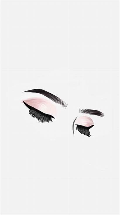 Aesthetic Makeup Lashes Wallpapers Iphone Desenho Hipster