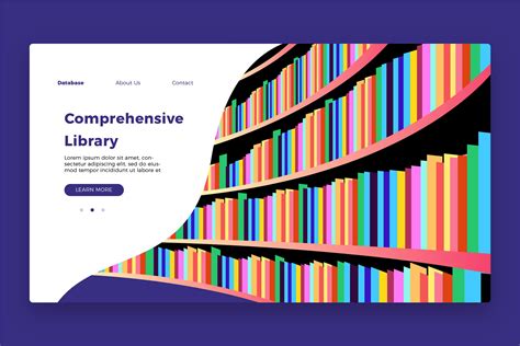 Library Banner And Landing Page 316168 Web Elements Design Bundles