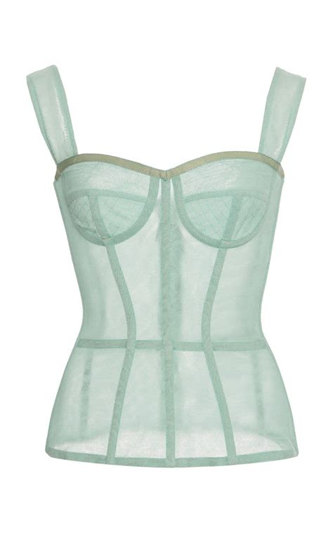 Sheer Tulle Bustier Top By Dolce And Gabbana Moda Operandi Dolce And