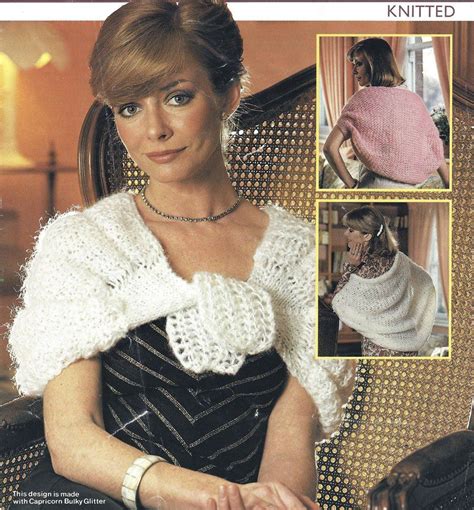 Instant Pdf Download Ladies Fast Easy Knit Cape And Shrugs Bulky Knitting Pattern 748 By