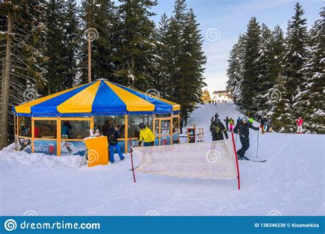 Ski Resort Bansko Bulgaria And Skiers Editorial Stock Photo Image Of Bright Travel