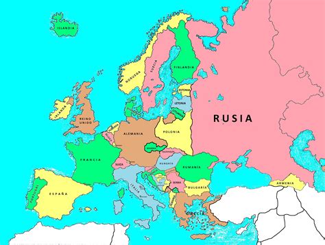 Mapa De Europa Con Division Politica Y Nombres Y Capitales Imagui