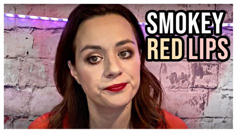 How To Do A Neutral Smokey Eye And Red Lipstick Tutorial Ilinca Youtube