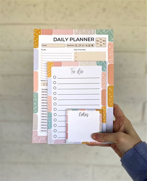 Daily Planner Notpad To Do Notpad Sticky Notes Notes Bundle The