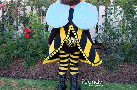 Using about a yard of felt, on the fold cut out your pattern. DIY Bumble Bee Costume Tutorial