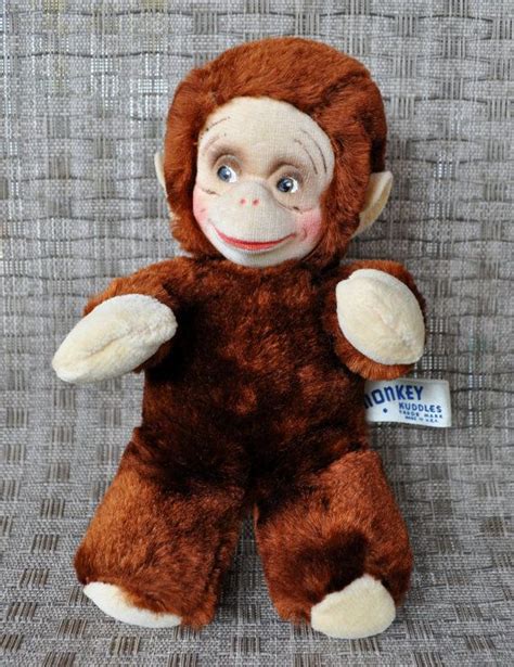 Vintage Knickerbocker Monkey Kuddles With Tag By Groovypetbeds