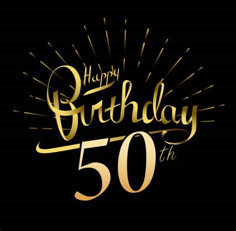 Best Happy 50 Birthday Illustrations Royalty Free Vector Graphics