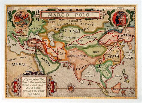 Putovanja Marca Pola N Stare Geografske Karte