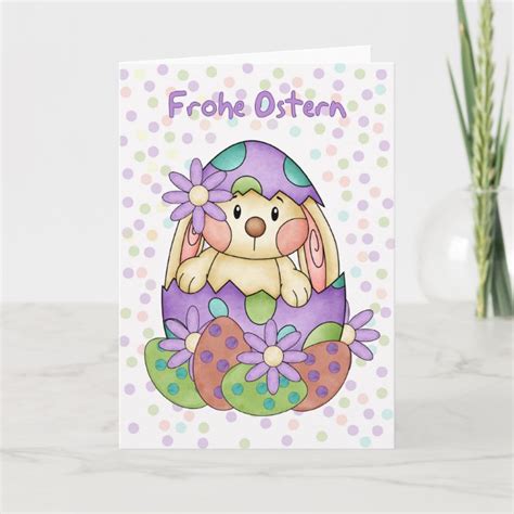 German Language Easter Card Frohe Ostern