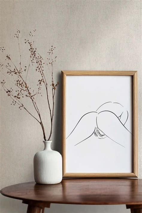 Erotic Nudity Fine Art Nude Print Woman Butt Drawing Nude Etsy Uk